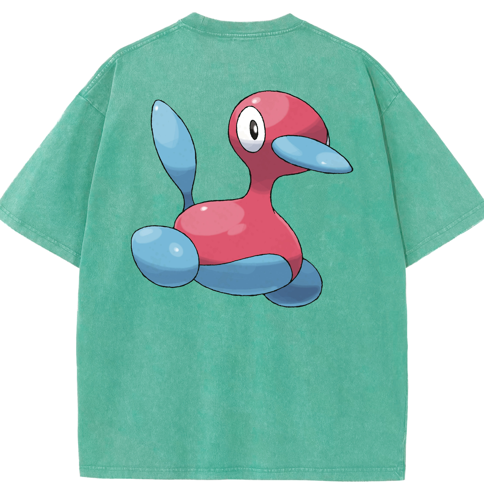 （画像用） ポケットモンスター Pokémon 綿100% ヴィンテージ風 半袖Tシャツ（背面プリント）